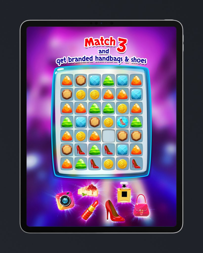 Match 3 Mobile Game Art Design