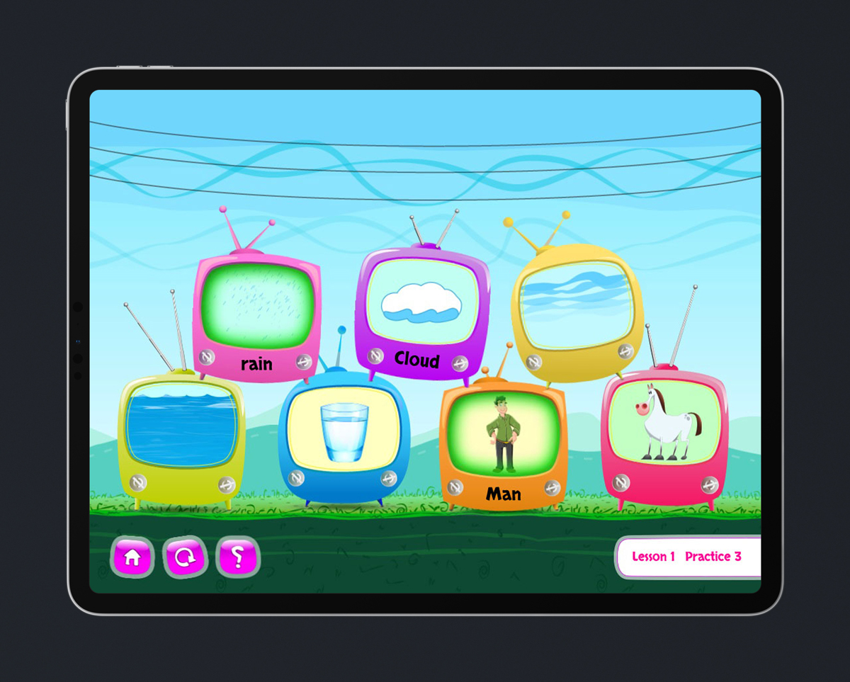 Children's English educational game design & development