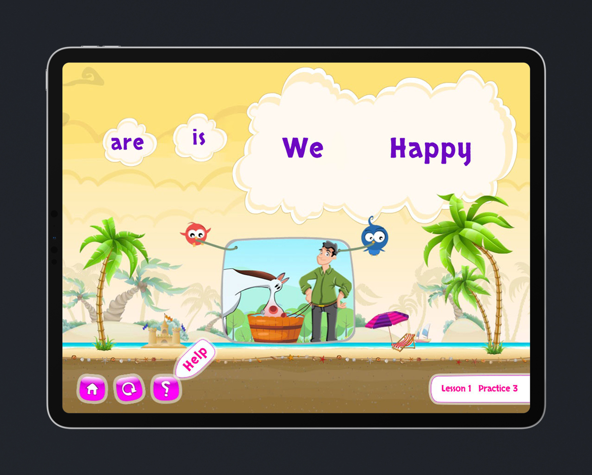 Children's English educational game design & development