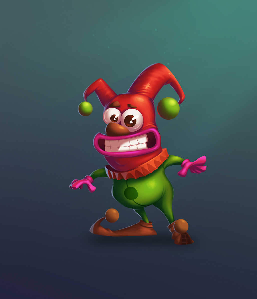 Little Clown 2D Game Character Design