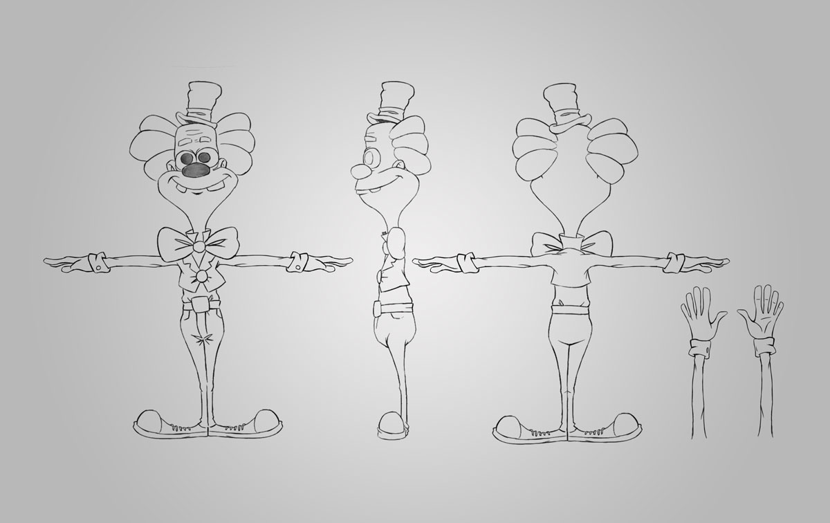 game character model sheet