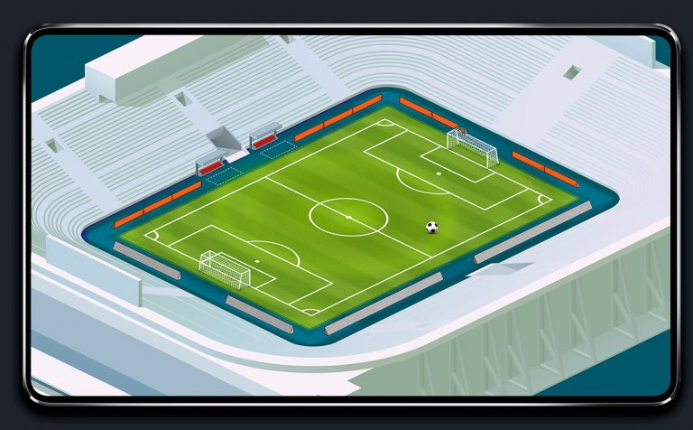 Soccer Mobile Game Isometric Environment Design