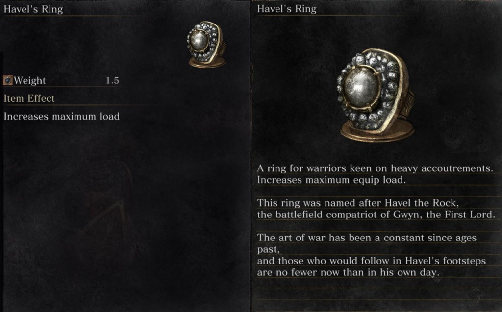 Game Narrative - Dark Souls - item description