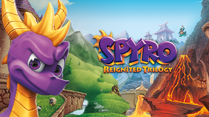 Spyro game franchise banner game environment design