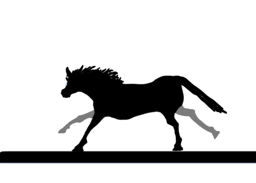 animated horse silhouette - animator