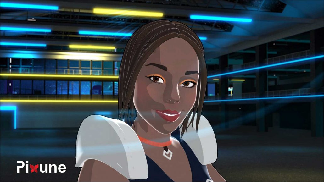 Black Girl 3D Character Design 3D Animated Music Video Toon Render