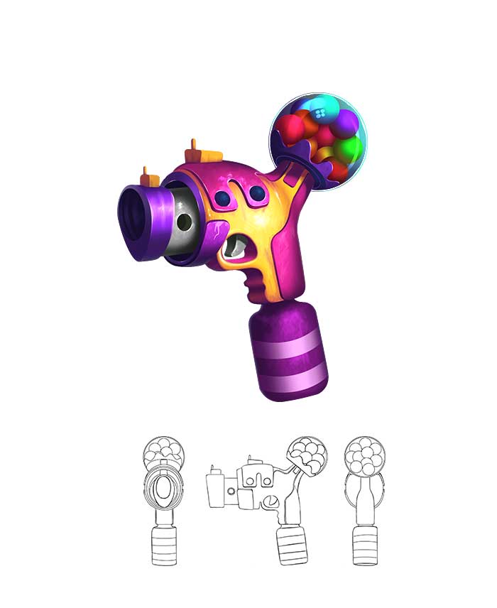 Color Balls Shooter Game Weapon Design Wb