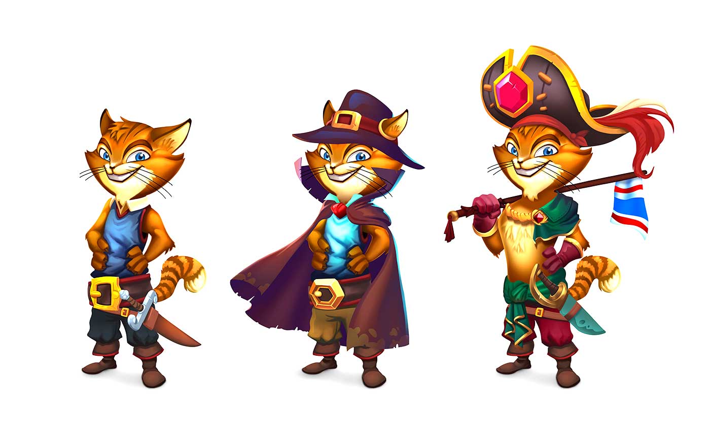 Puss In Boots 2d Slot Game Character Design Wb