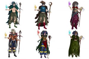 NFT Art Studio Portfolio - 2D Full-Body Mages