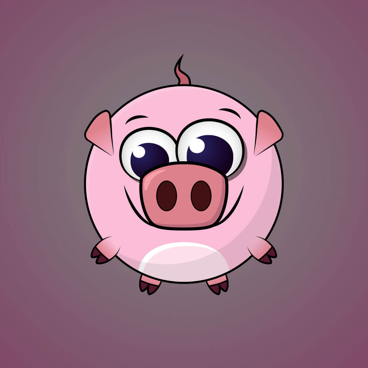 Character Pig Min