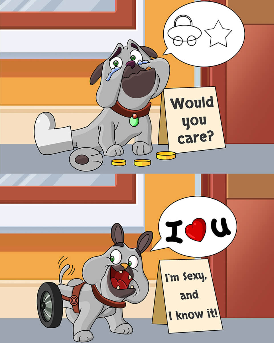 Paralyzed Dog Wheelchair Dog Character Design Dog Illustration 1 Min