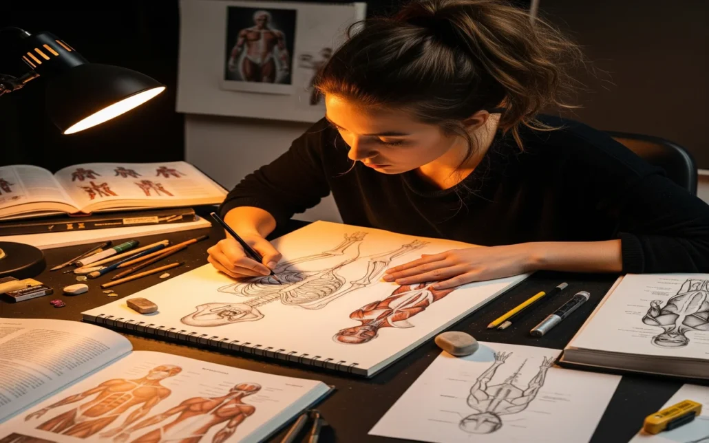 practicing anatomy