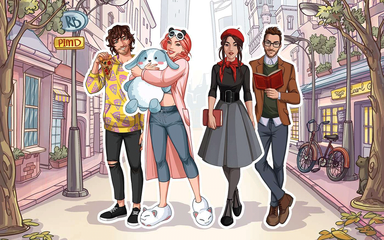 Stylized graphic mobile game art
