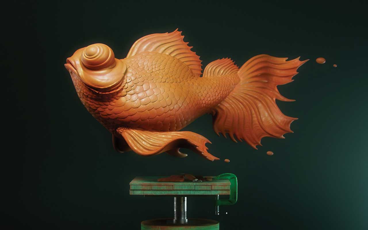 3d digital sculpting in mobile phone