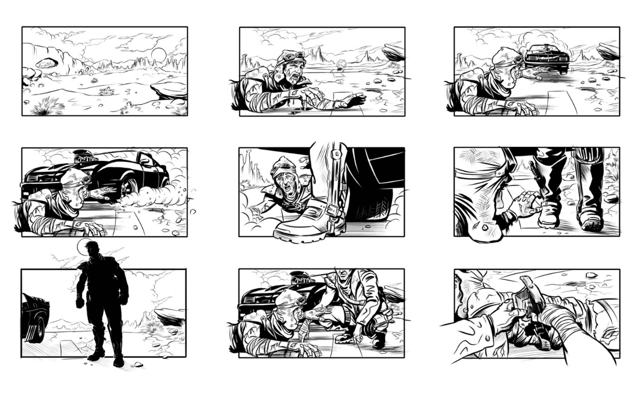 Mad Max Storyboard