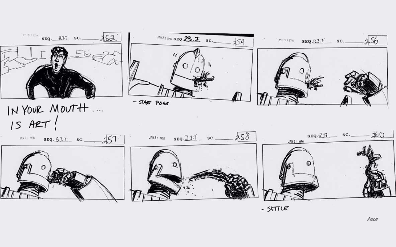 The Iron Giant Storyboard
