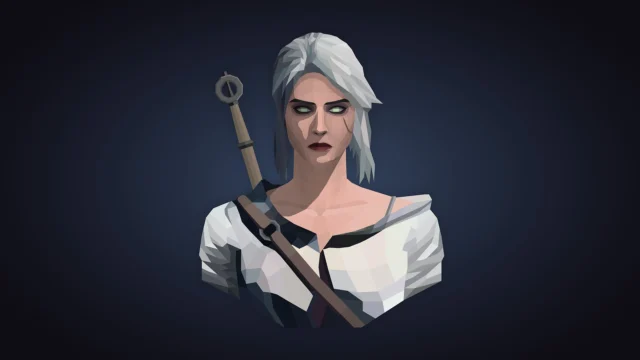 ciri, low poly model, wither 3