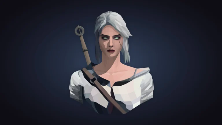 ciri, low poly model, wither 3