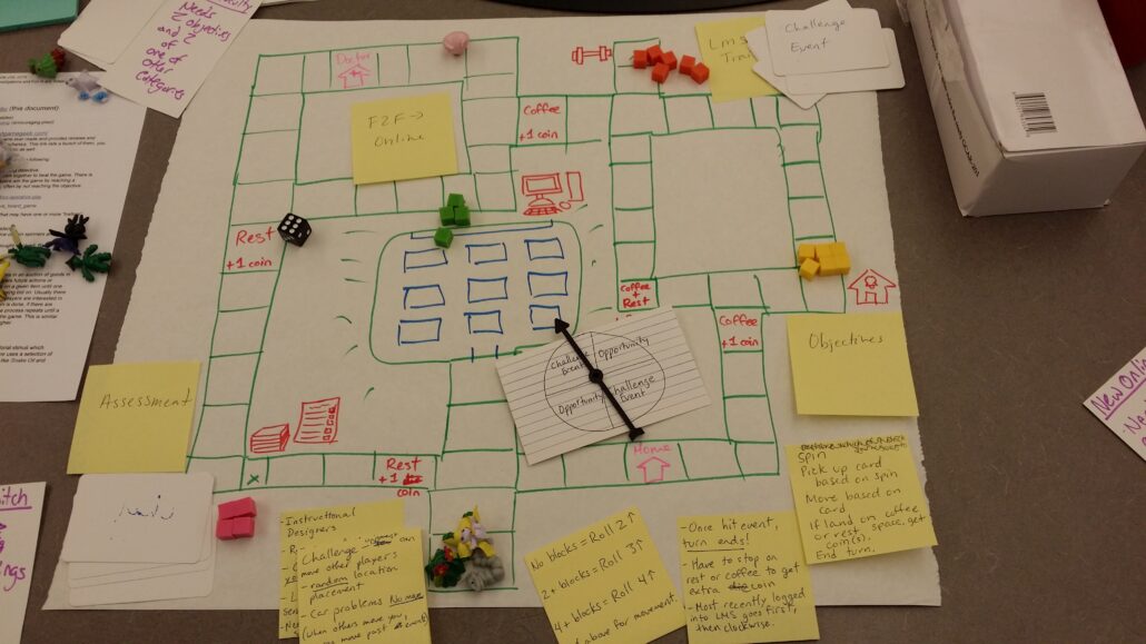 Board game paper prototype