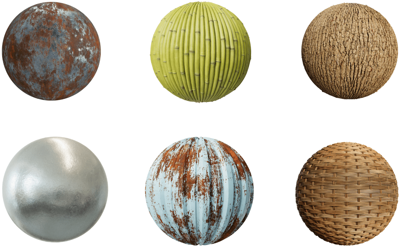 Different types of 3D texturing