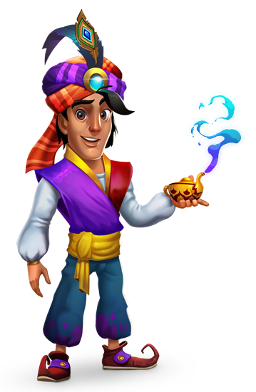 2D Aladdin Character Design