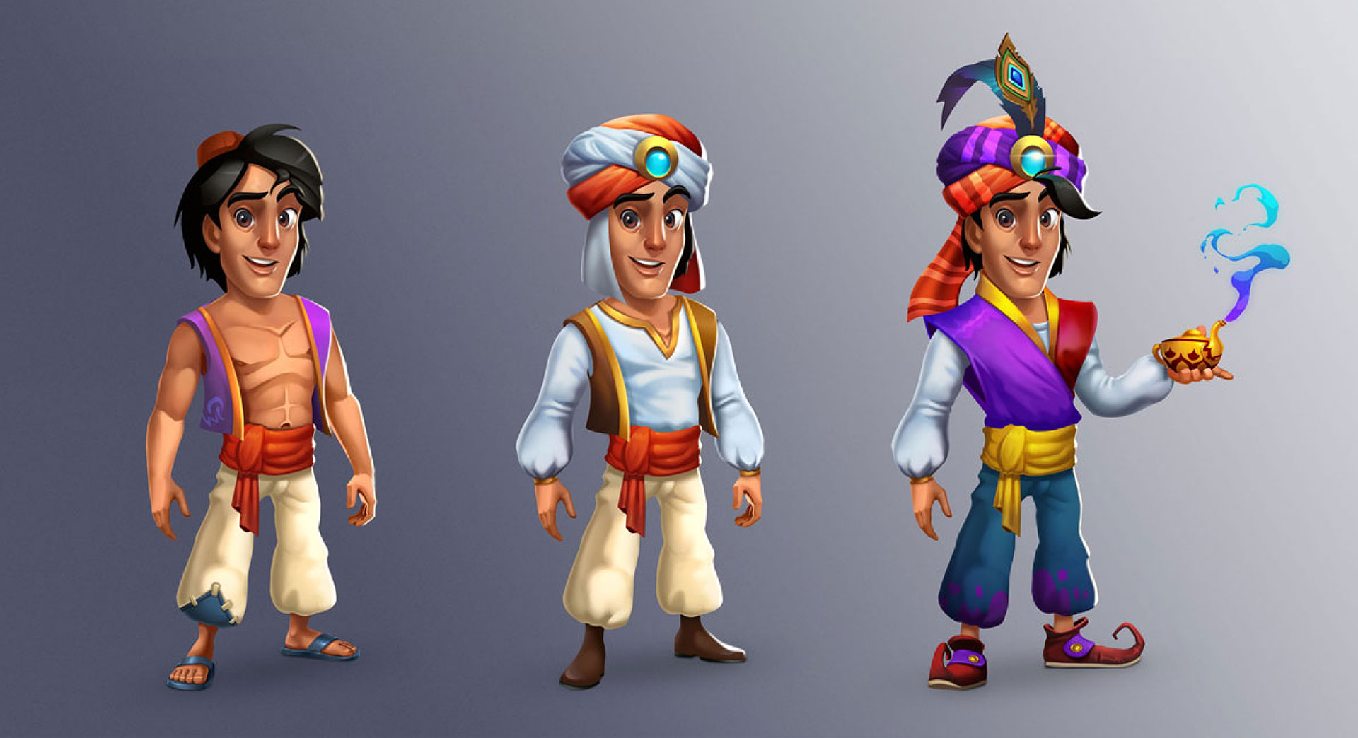 Aladdin 2D game character design