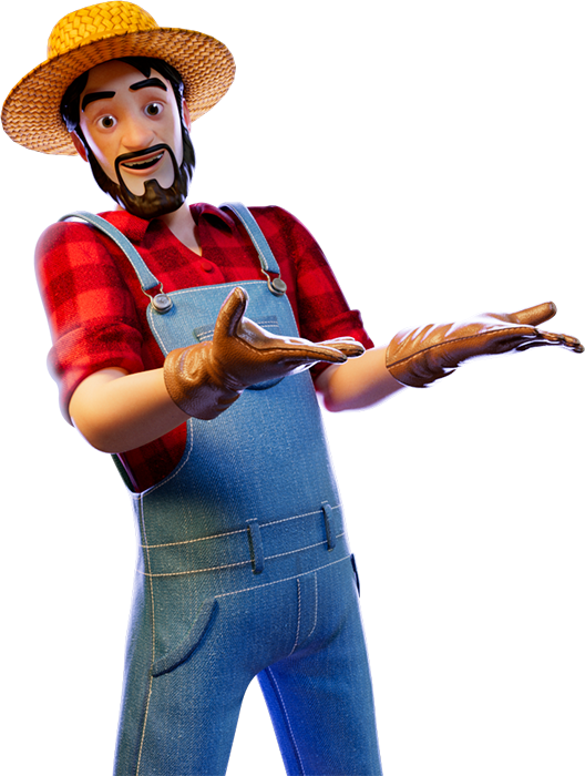 3D Farmer Character