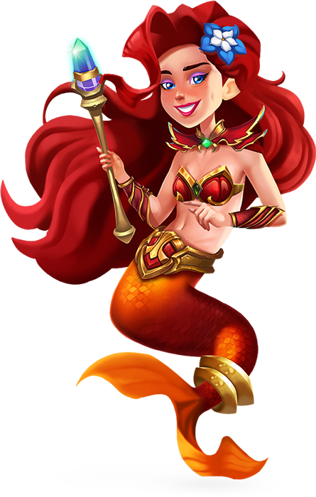 2D Mermaid Character Design