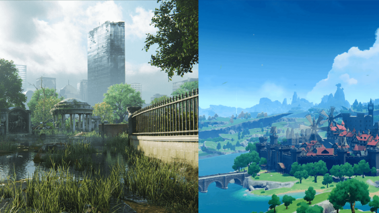 stylized vs realistic environment