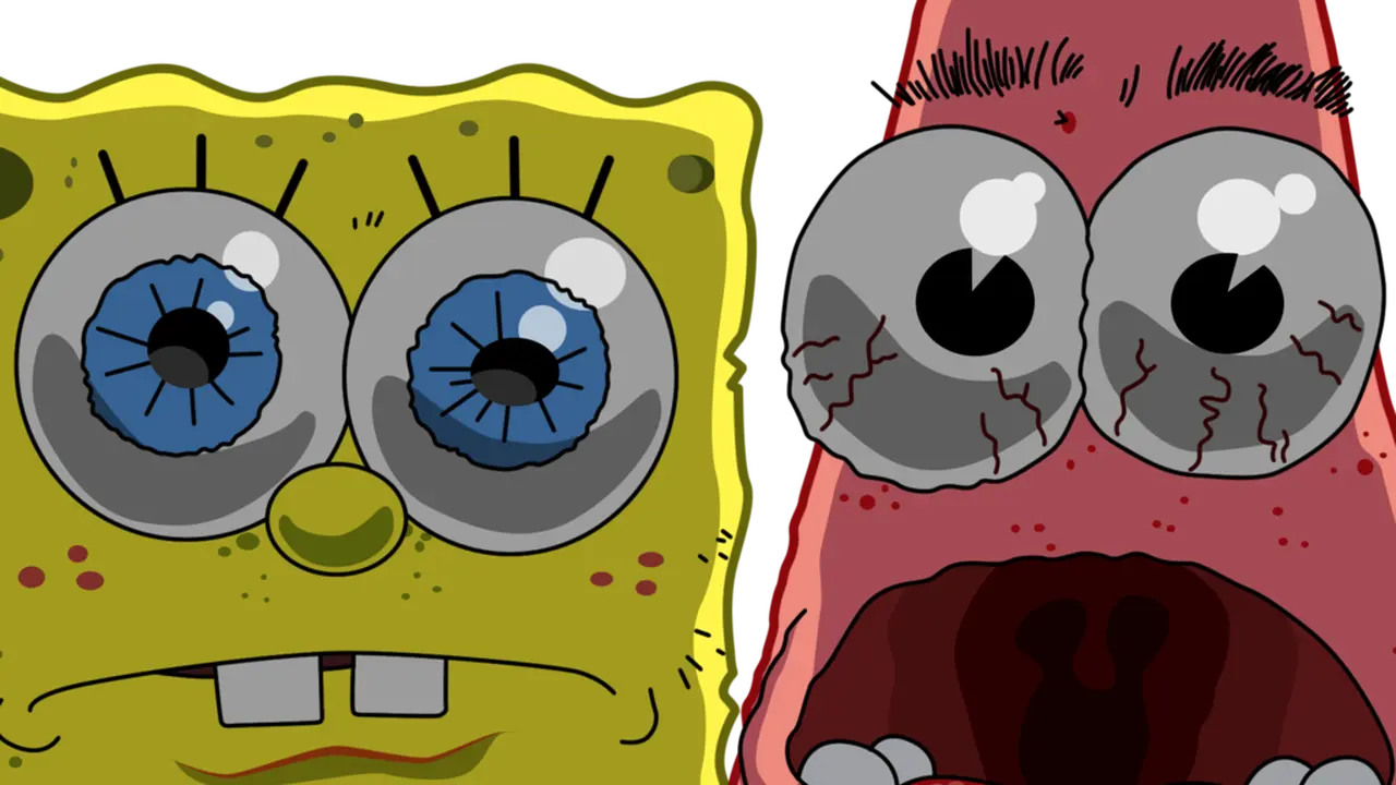 spongebob squarepants, patrick star, close up,