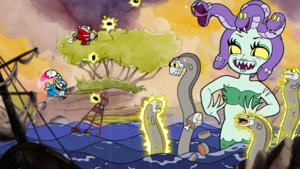 Cuphead Medusa Boss