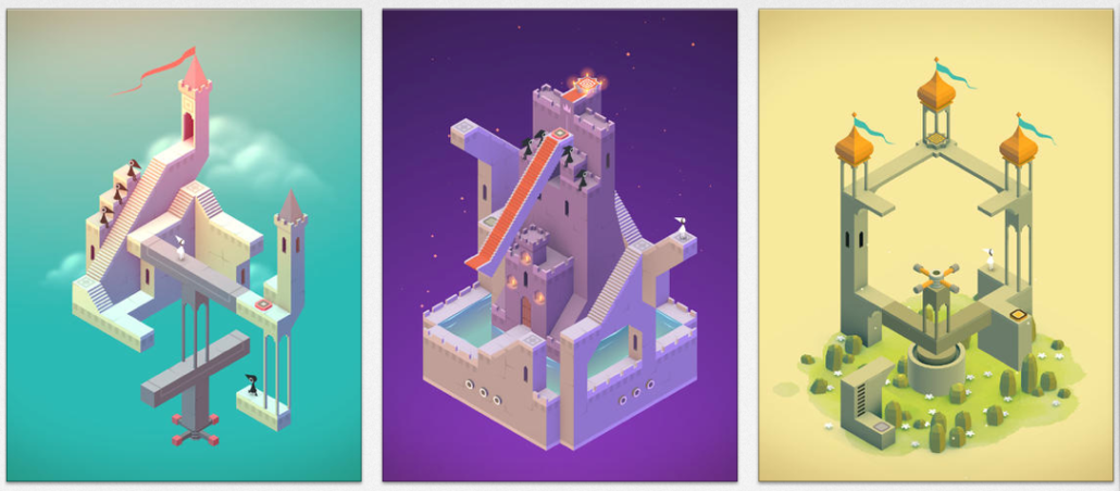 Monument Valley - Unique game art styles