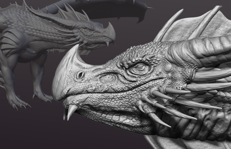 Dragon sculpting