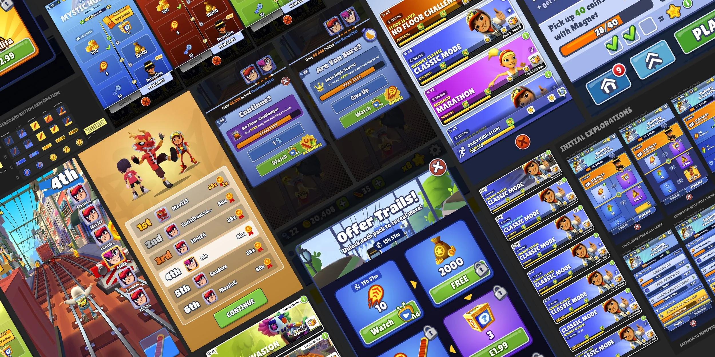 Subway Surfers UI