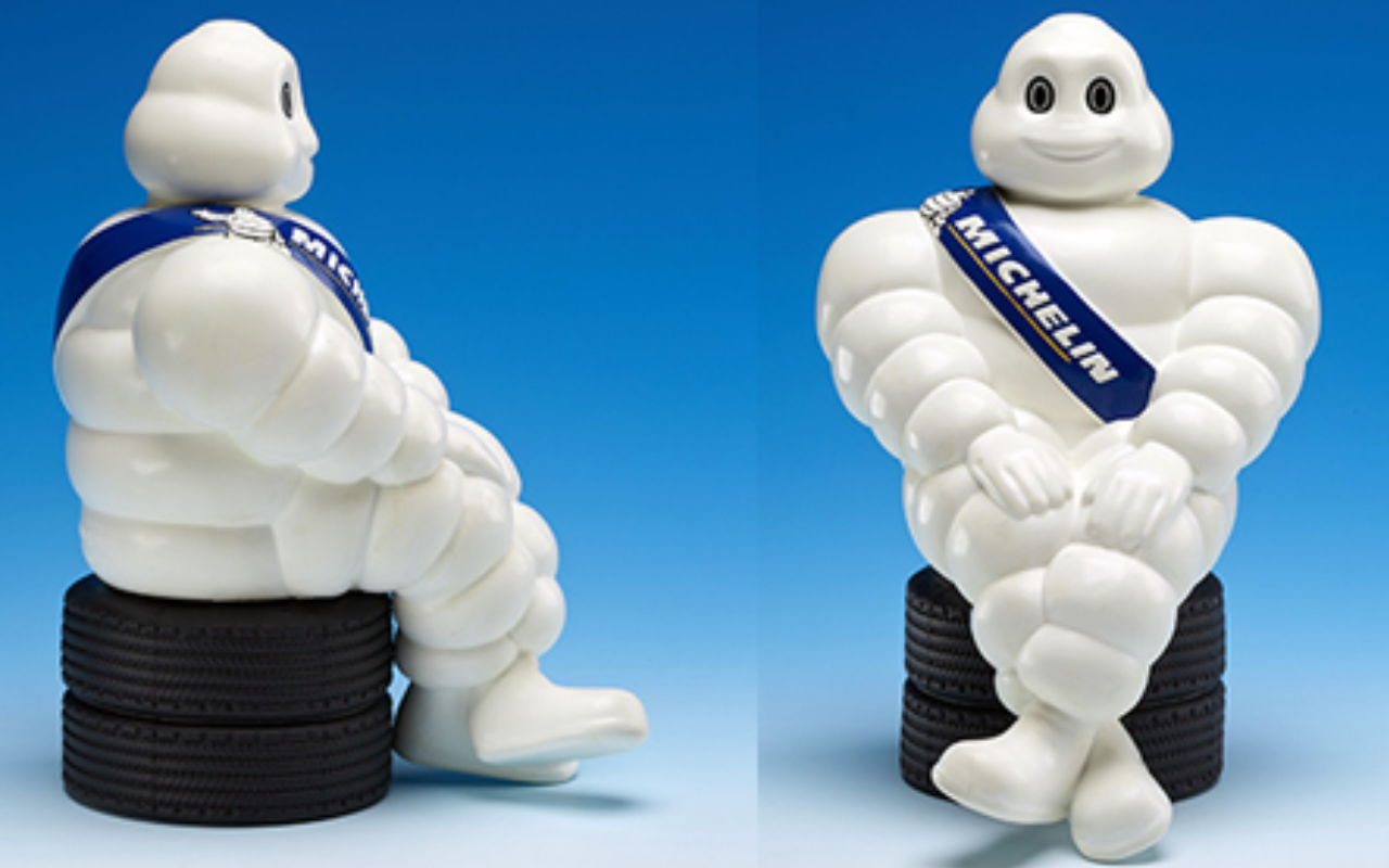 Michelin Man Mascot Character