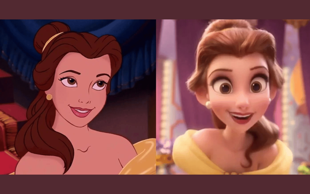 3D Animation​ vs 2D Animation-Beauty and the Beast