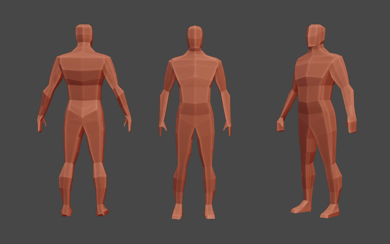 Low Poly Models​-Human body model