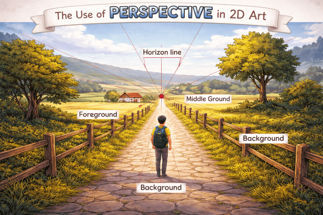 Use of Perspective In 2D Art