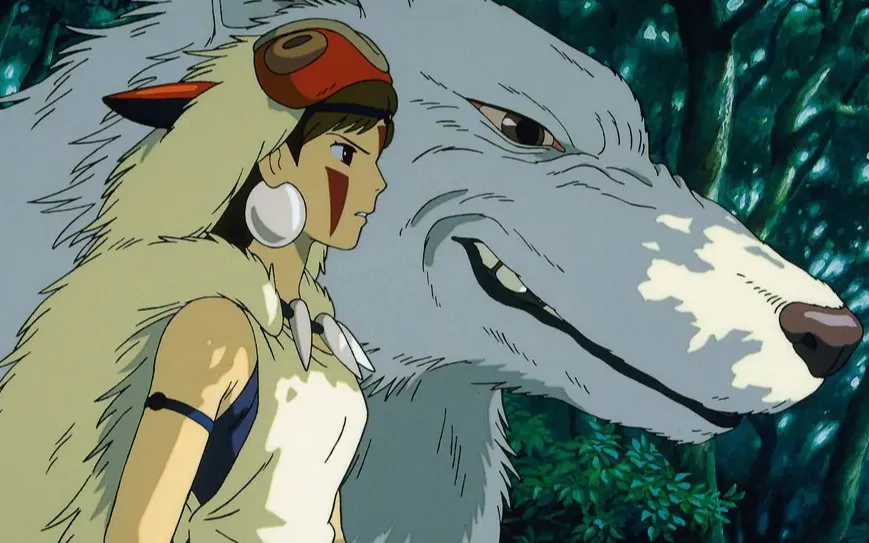 A Scene from Princess Mononoke by Studio Ghibli