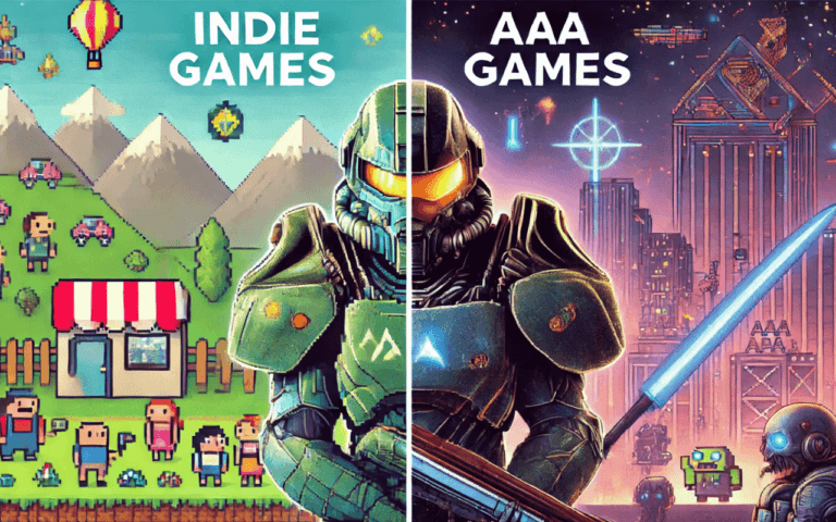 AAA Game Vs Indie Game