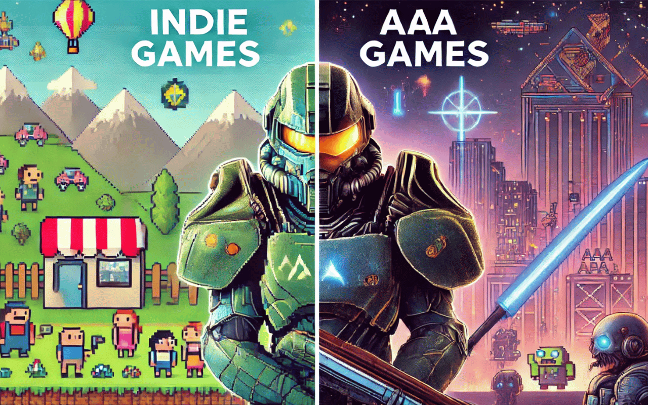 AAA Game Vs Indie Game