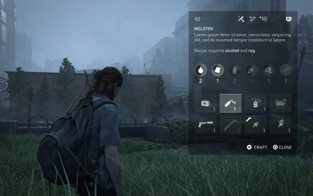 The last of us UI/UX - UI/UX design pipeline