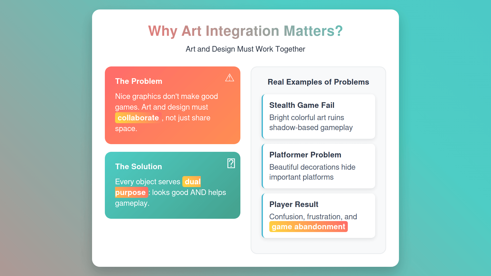 Level Design and Art Integration