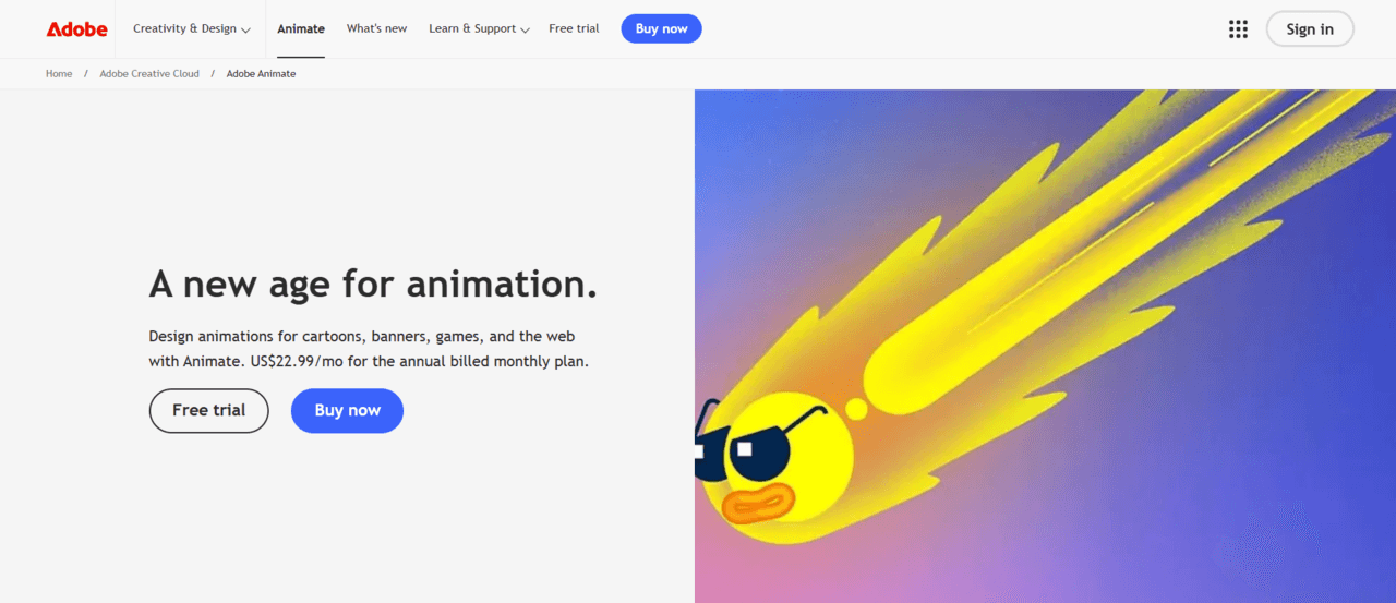 Adobe Animate AI Animation Tool