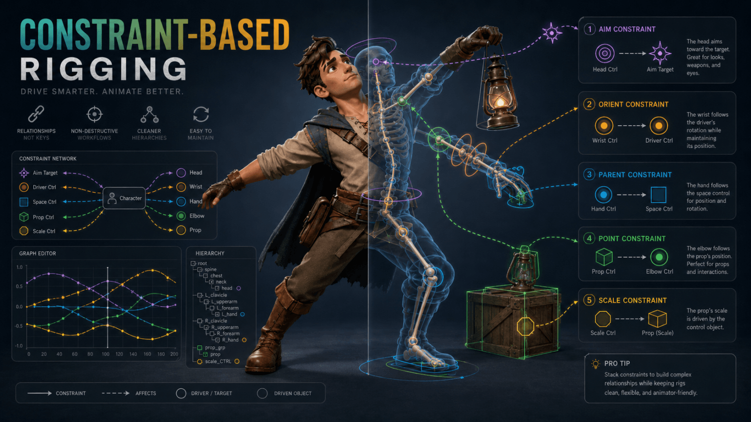 Rigging Techniques in Animation: Methods for Character Rigs