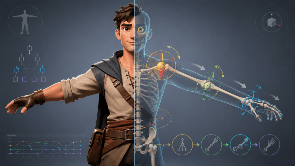 Rigging Techniques in Animation: Methods for Character Rigs