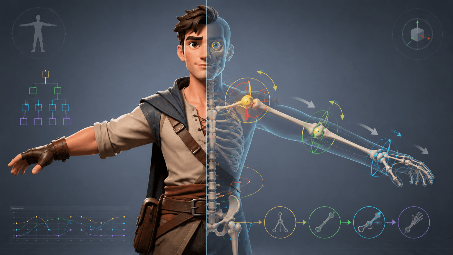 Rigging Techniques in Animation: Methods for Character Rigs
