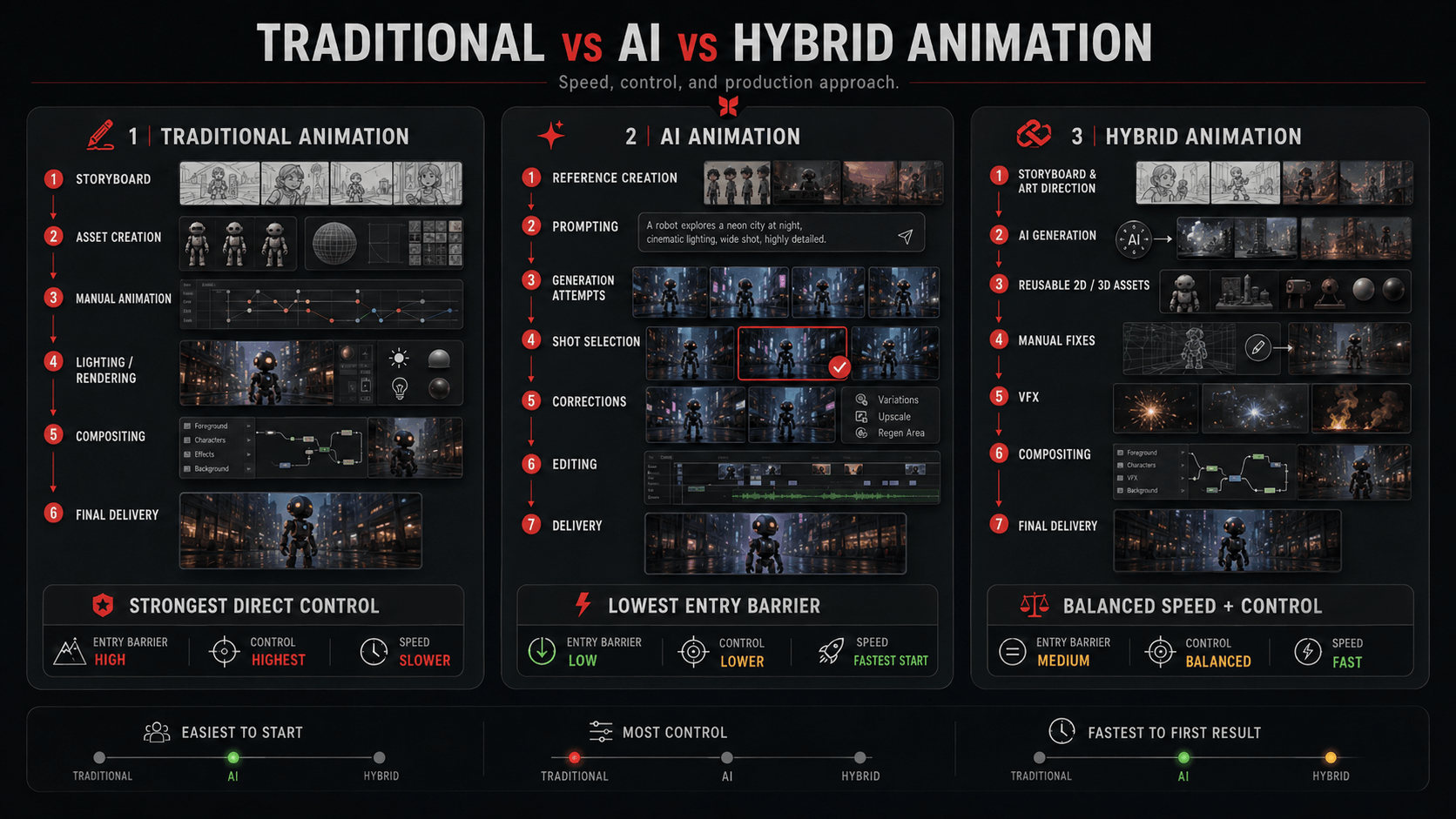 AI vs Traditional vs Hybrid Animation AI vs Traditional vs Hybrid Animation