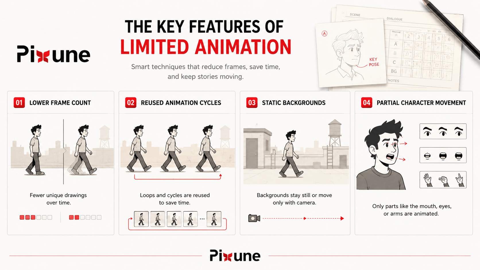 characteristics of limited animation.