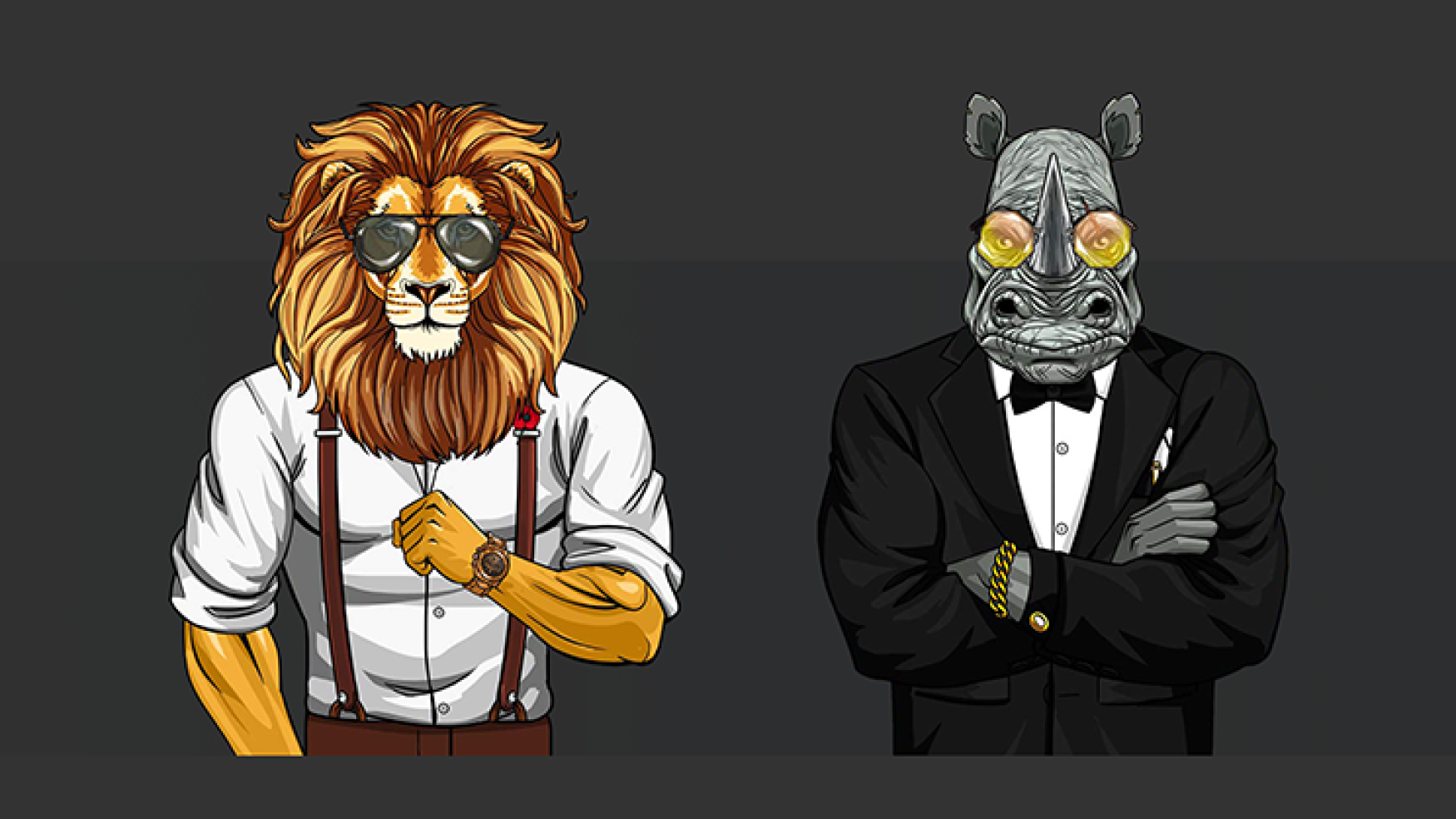 NFT art - NFT design - The Exotic Gentlemen Society 2D NFT Art